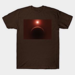 Mond Planet Staub Sturm T-Shirt